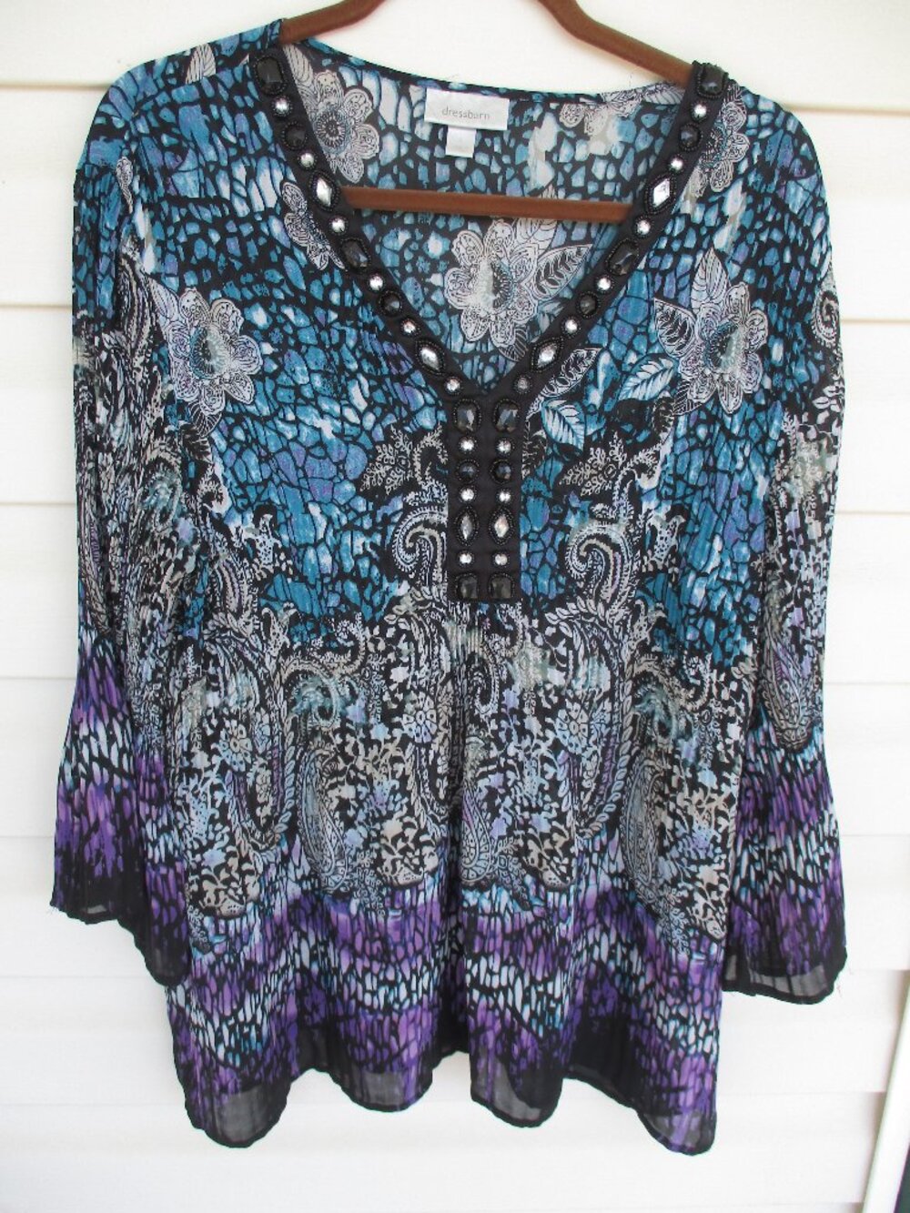 Women's Dressbarn Multicolor Blouse/Top Size L